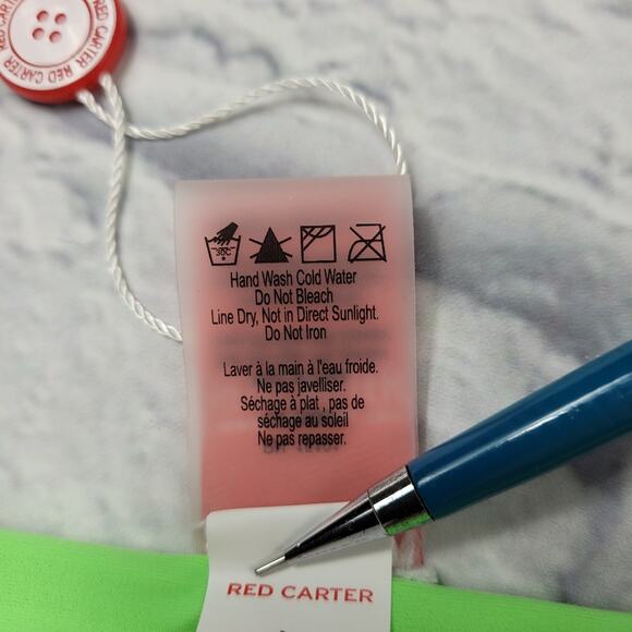 Red Carter Chain Side Bikini Bottom size Large - Picture 11 of 16